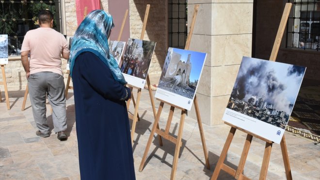 Malatya'da 'İnsanlığın Gözyaşı Filisin' fotoğraf sergisi açıldı