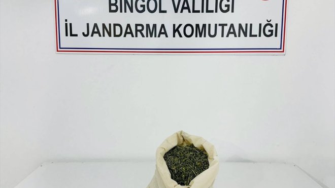 Bingöl'de 1 kilogram esrar ve uyuşturucu hap ele geçirildi