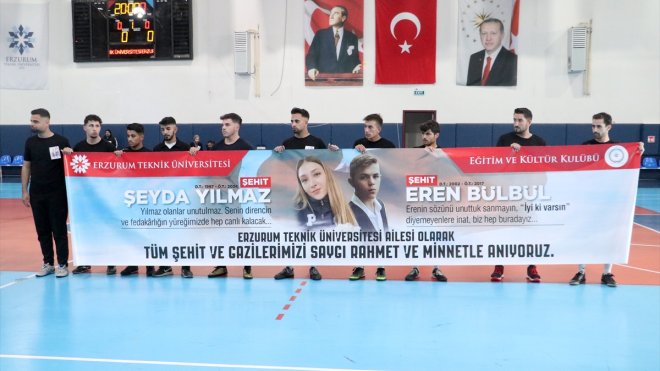 Erzurum'da şehitler Bülbül ve Yılmaz adına futsal turnuvası