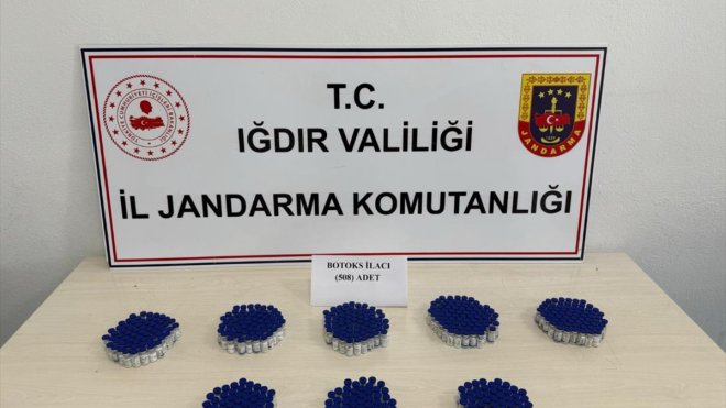 Iğdır'da 508 kaçak botoks ilacı ele geçirildi