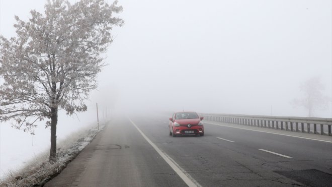 Bitlis'te soğuk hava ve sis etkili oldu