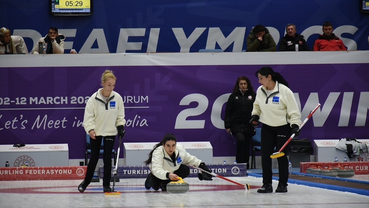 Curling Süper Lig müsabakaları Erzurum'da tamamlandı