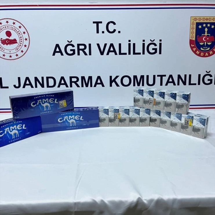 kaçak yol 4 yakalanan sigarayla kontrolünde gözaltına Ağrı