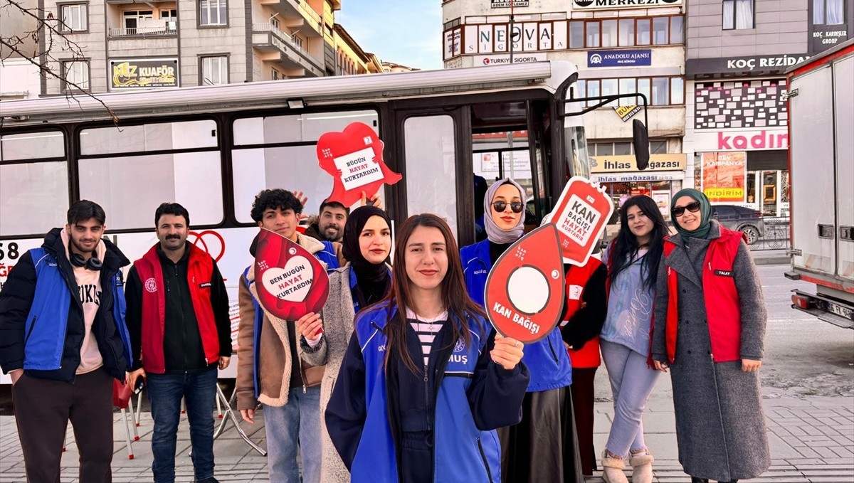 Muş'ta kan bağışı kampanyası düzenlendi