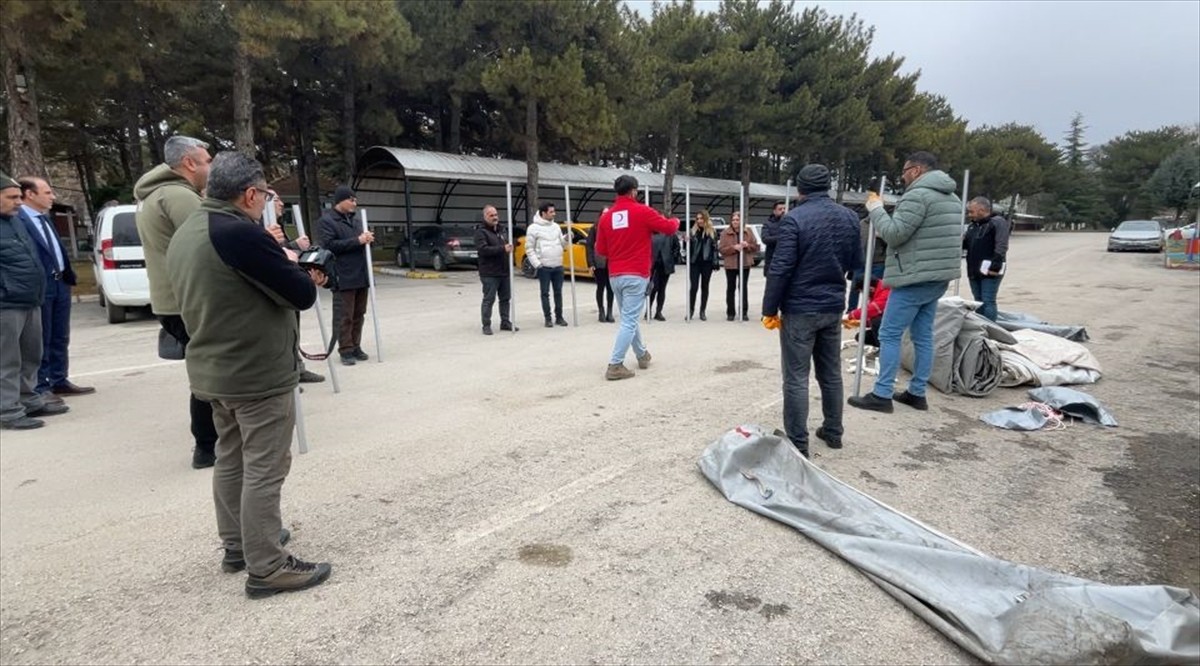 Türk Kızılay tarafından Elazığ'da afet eğitimi düzenlendi