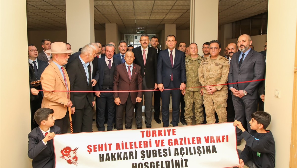 Türkiye Şehit Aileleri ve Gaziler Vakfı Hakkari Şubesi açıldı