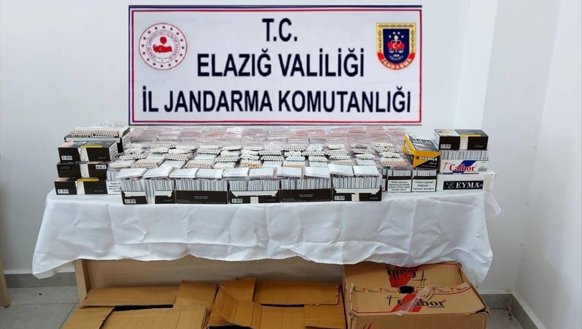 Elazığ'da 16 bin 320 bandrolsüz sigara ele geçirildi