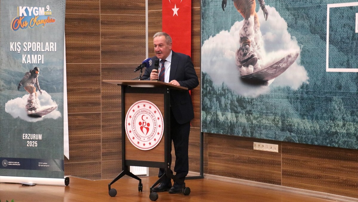 Erzurum'da düzenlenen "Kış Sporları Kampı" başladı