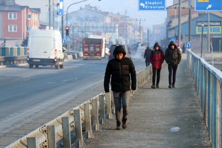 soğuk hava oldu Kars