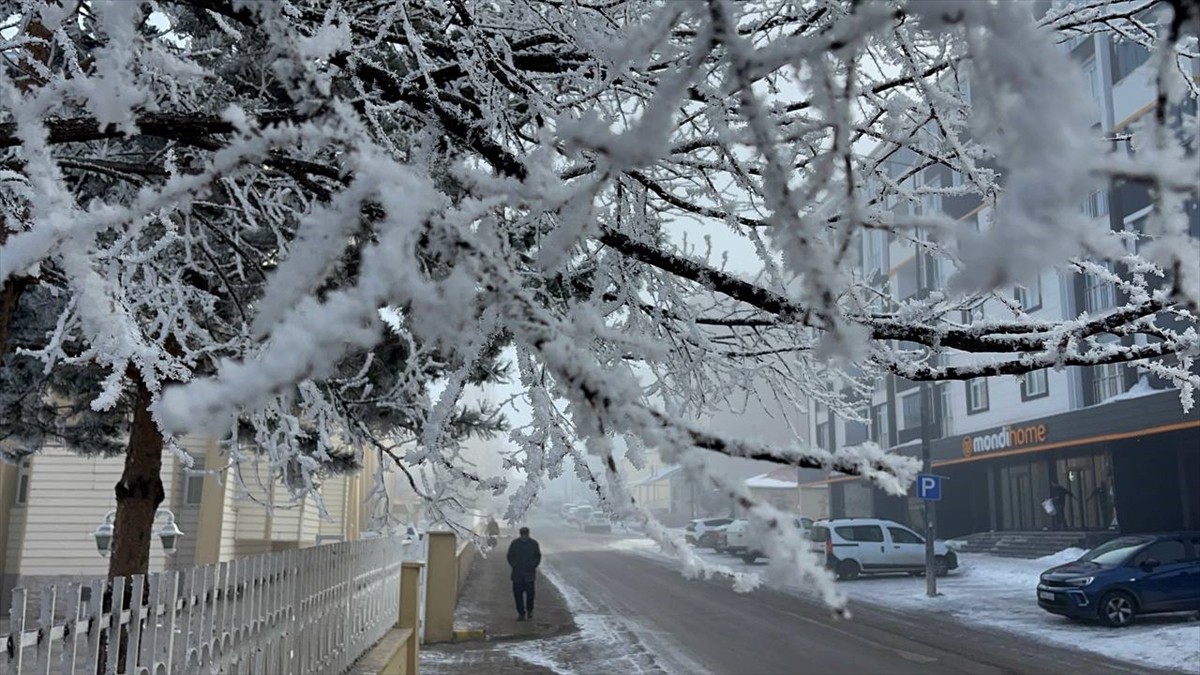 Termometreler Ardahan Göle'de gece sıfırın altında 18,5 dereceyi gösterdi