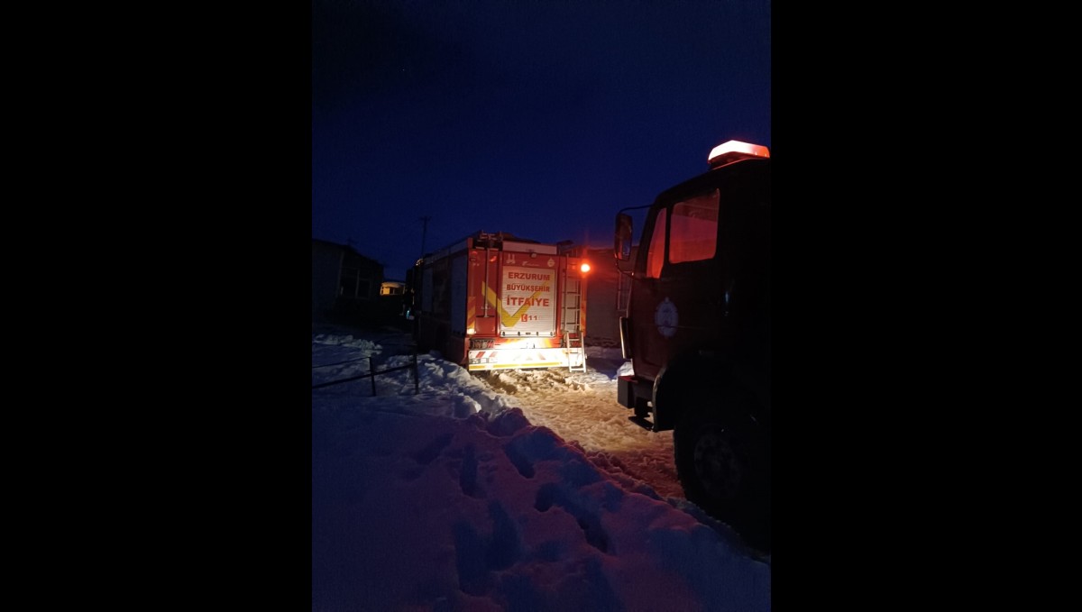 Erzurum'da bir evde çıkan yangında eski muhtar hayatını kaybetti