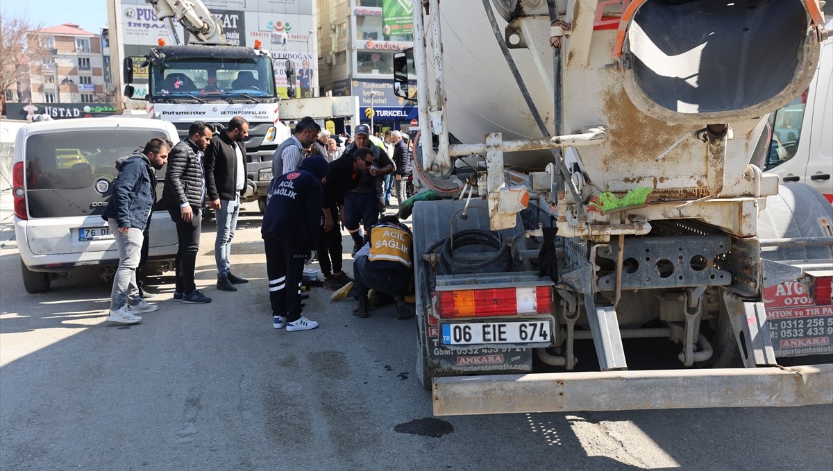 Iğdır'da beton mikserinin altında kalan kız yaralandı